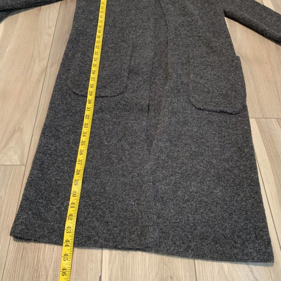 POL by Anthropologie Long rabbit hair Blend Cardigan Gray Womens Small Lagenlook - Picture 8 of 9